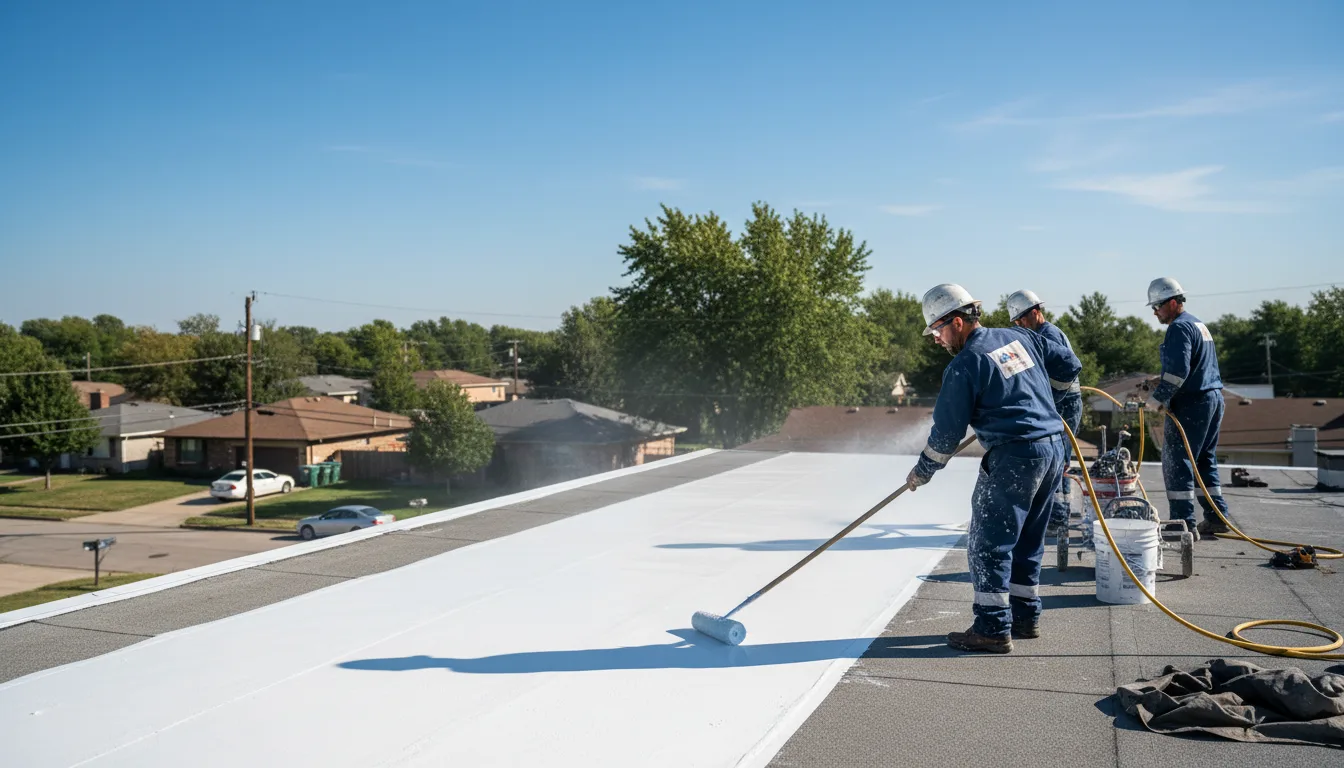 Commercial roof coating in Iron Ridge, WI near me